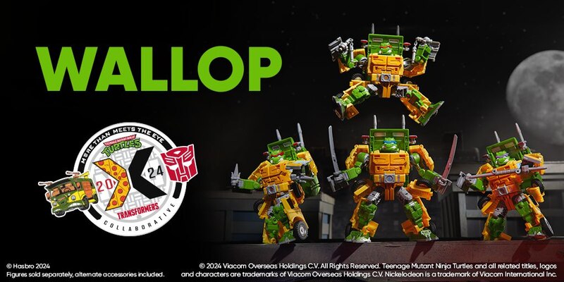 PREORDER Transformers X Teenage Mutant Ninja Turtles Party Wallop